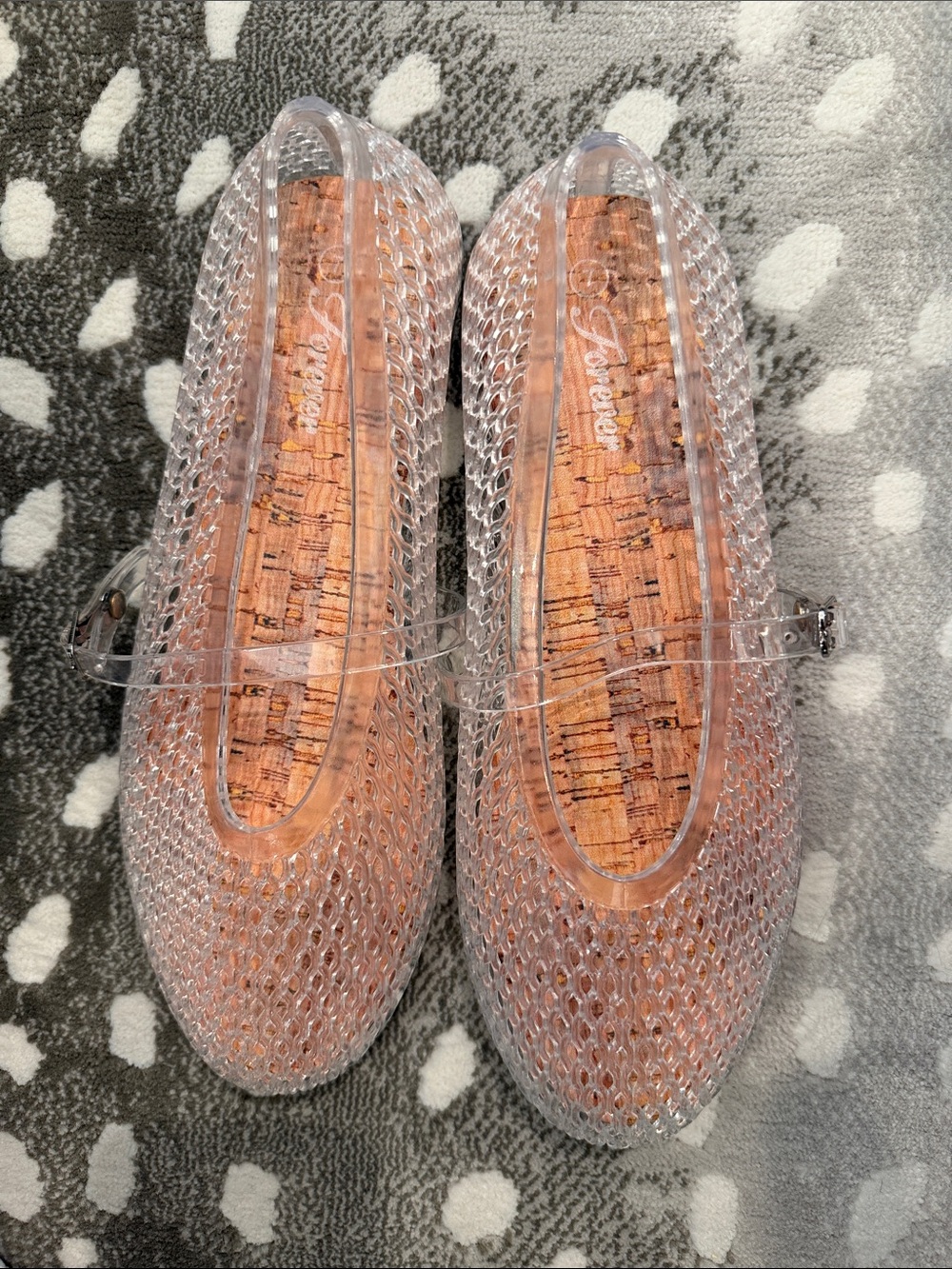 Clear Jelly Mary Jane Flats - Transparent Women’s Shoes